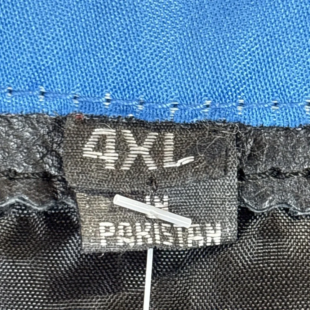 Xelement Vest Mens Size 4XL‎ Black Denim Button Up Motorcycle Biker Riding NEW